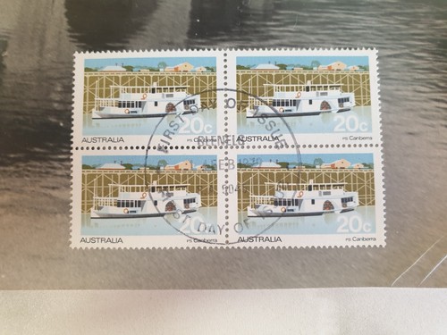 1979 Australia Rare Unusual FDC Riverboat Set Stamp Blocks Original Photo - Picture 6 of 16