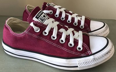 dark red converse shoes