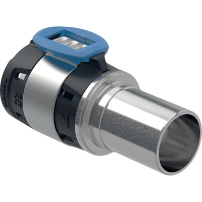 Geberit FlowFit Übergang auf Mapress m. Einschubende edst. d20-d18