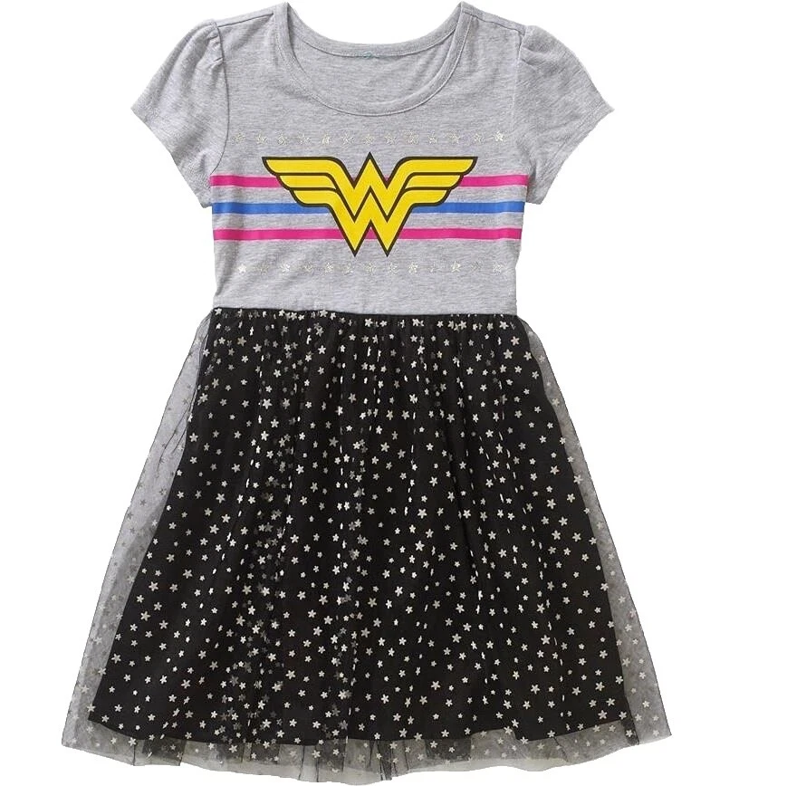 Mujer Maravilla vestidos casual para niñas