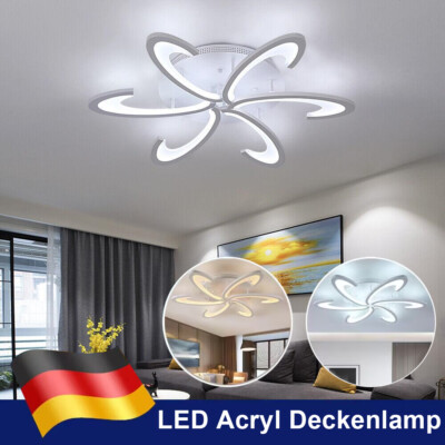 Greelustr LED Deckenleuchte Wohnzimmer Esszimmer Deckenlampe Kronleuchter 30/60W