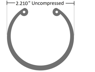 SR 300-200 - 2  Internal Snap Ring - Tru-Arc Type 2.210'' Uncompressed