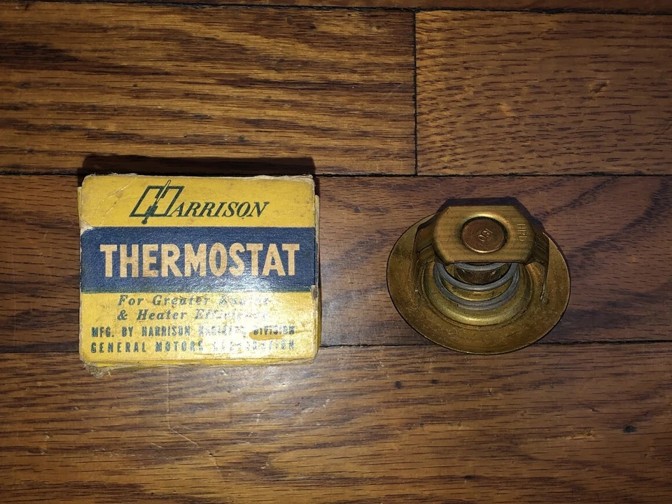 Termostato Pontiac Streamliner 6 8 222-233-249-268 NOS GM Harrison 1937-1953 Foto 2 de 4