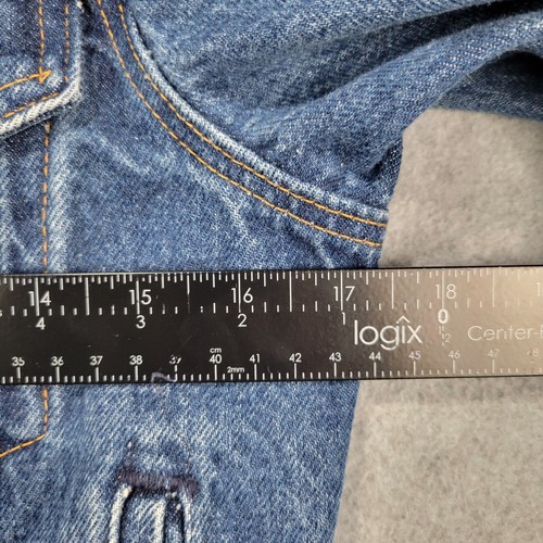 VTG Levis Jean Jacket Youth 16 Blue Denim 70706 Trucker Faded 80s USA Goonies - Picture 4 of 10