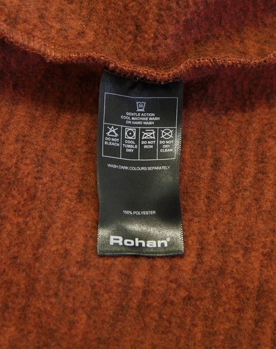 Mens/ Unisex Rohan Boundary Zip Jumper Fleece Top Burnt Orange/ Rust Size Small | eBay