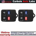 2pcs Keyless Entry Remote Control Car Key Clicker Transmitter Replacement Black