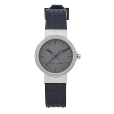 Jacob Jensen Clear Series 421 Gray Dial Titanium Black Rubber Women's Watch