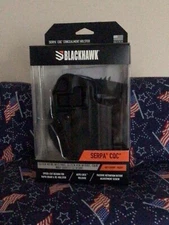 Blackhawk CQC Serpa Matte Black Holster Glock 48, Glock 43X , Shield EZ  . R/H