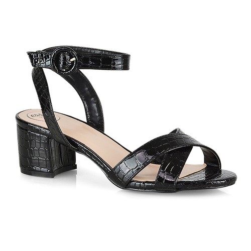 Zapatos de noche con hebilla al tobillo y hebilla de punta abierta para mujer talla 3-8 - Imagen 3 de 59