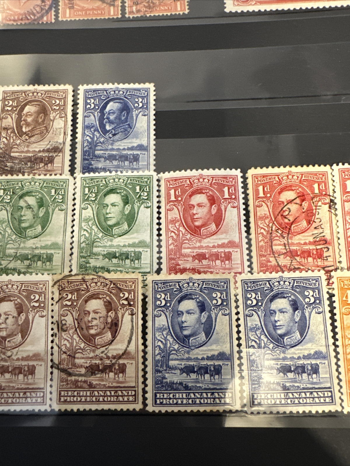 Stamp Collection Commonwealth Africa/ Bechuanaland Vintage Used And