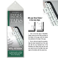 SILVER Bible Tabs STURDY Slim Index Book Dividers Labels Reliable & Long-lasting