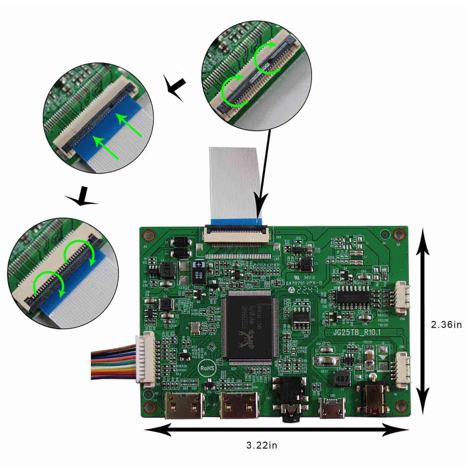 HD LCD Controller For 15.6in N156HHE-GA1 N156HCE-GA2 1920X1080 120Hz LCD - Image 3 of 4