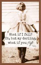 What If I Fall? Oh, But My Darling What If You Fly!  -Refrigerator Fridge MAGNET