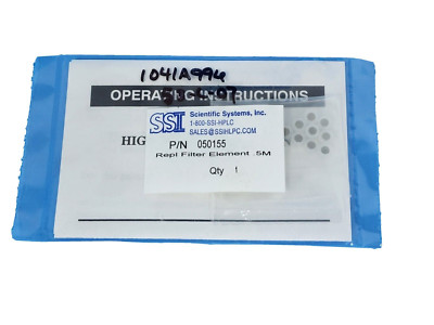 NEW SSI SCIENTIFIC SYSTEMS, INC. P/N: 050155 REPL FILTER ELEMENTS 0.5M QTY: 10