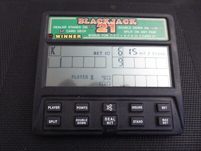 Radica Black Jack 21 | Elektronisches Handheld-Spiel | Funktioniert einwandfrei