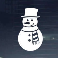 Snowman CNC cut Decal Vinyl Sticker -Pic from multiple colors! O651