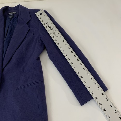 Lands End Wool Cashmere Blazer Jacket 6 Petite Blue Twee Old Money Quiet Luxury - Bild 9 von 10