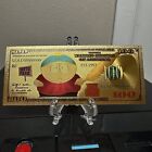 New Listing24k Gold Foil Plated Eric Cartman South Park Banknote Cartoon Collectible