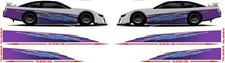 Race Car Side Wrap Laminated Print Modified Super Stock Street-74 Purple Quake