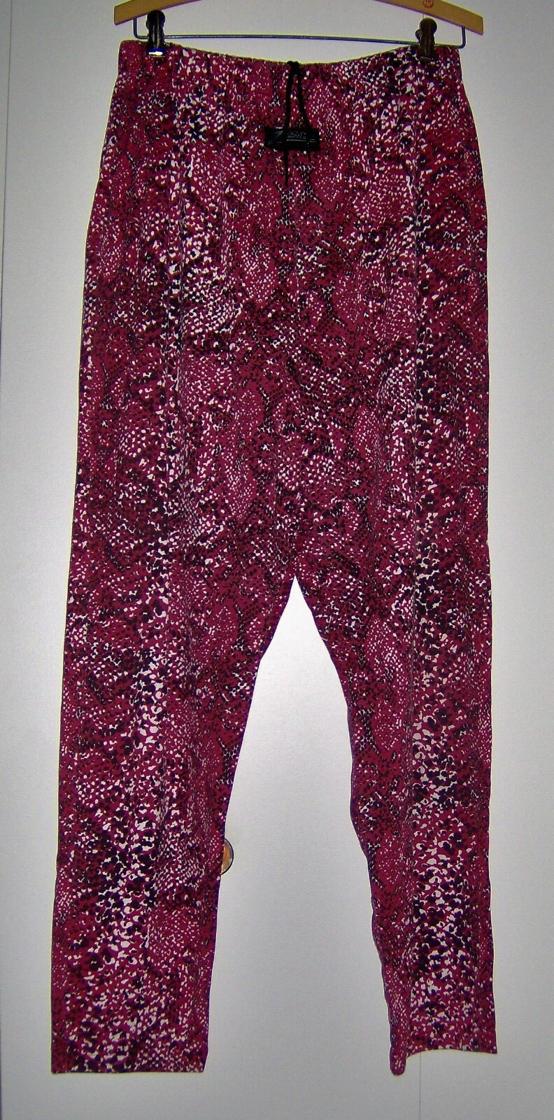 VINTAGE1990'sZUBAZ"WORKOUT / LOUNGE PANTS"RED / BLACK / WHITELARGEC8 eBay