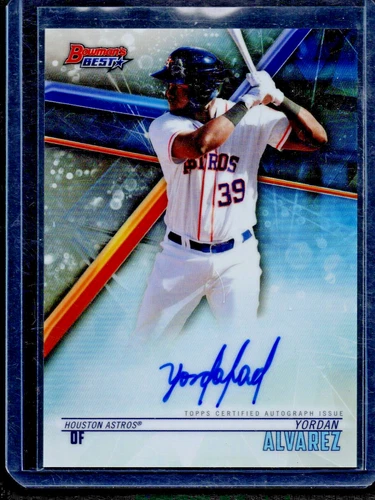 2018 Bowman's Best Yordan Alvarez Refractor Auto RC/Prospect #B18-YA Astros