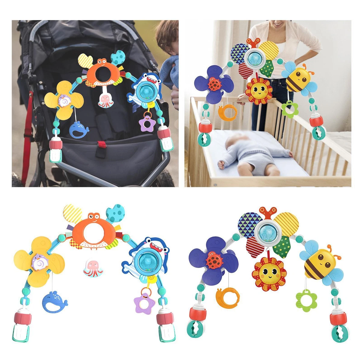 Jouets sensoriels pour bébés pendant 6 mois Plus, cadeaux de 1er