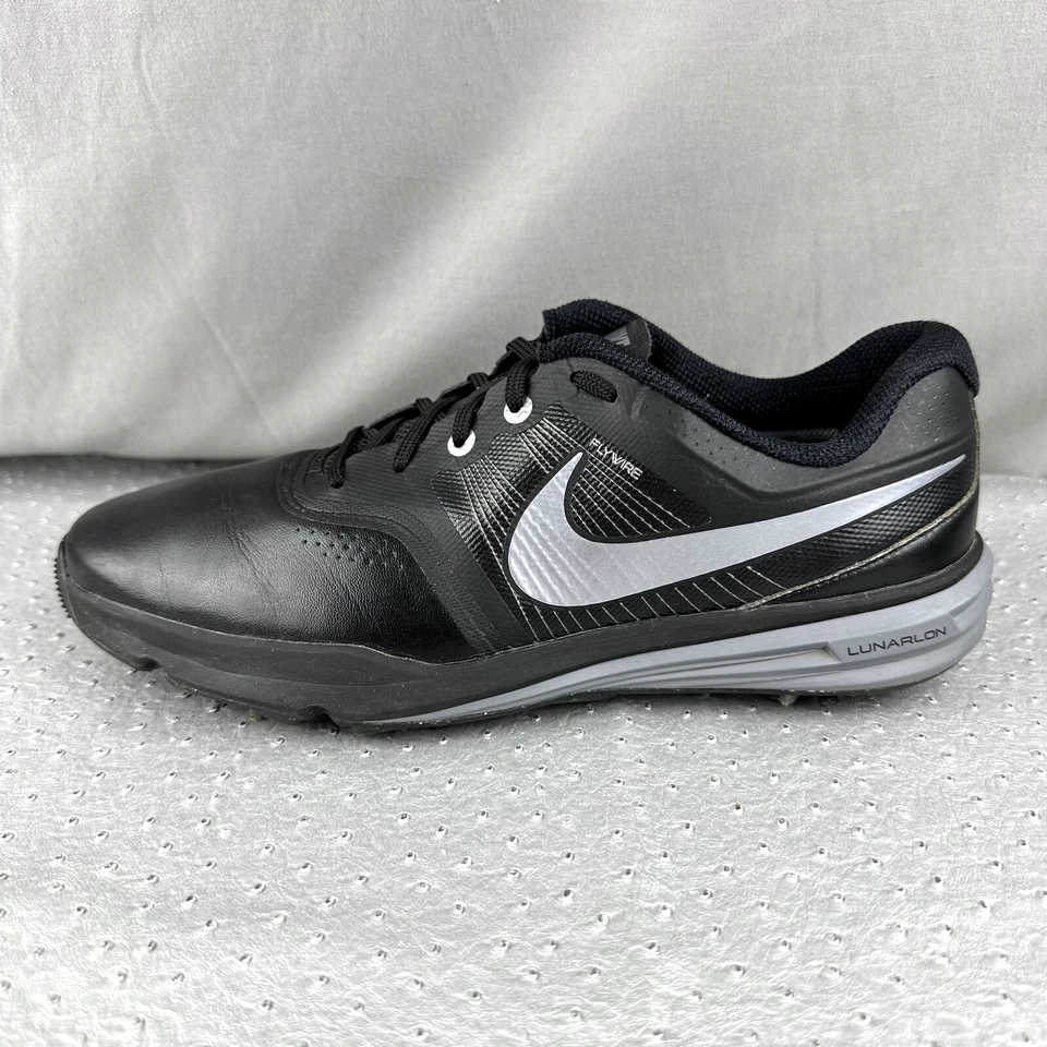 Туфли для гольфа мужские Nike Lunar Command черные серые серебристые размер 9,5 704427-001 - Изображение 2 из 4