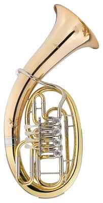 Lackiertes Bariton mit Schallstück aus Goldmessing in Bb inkl. Leichtkoffer