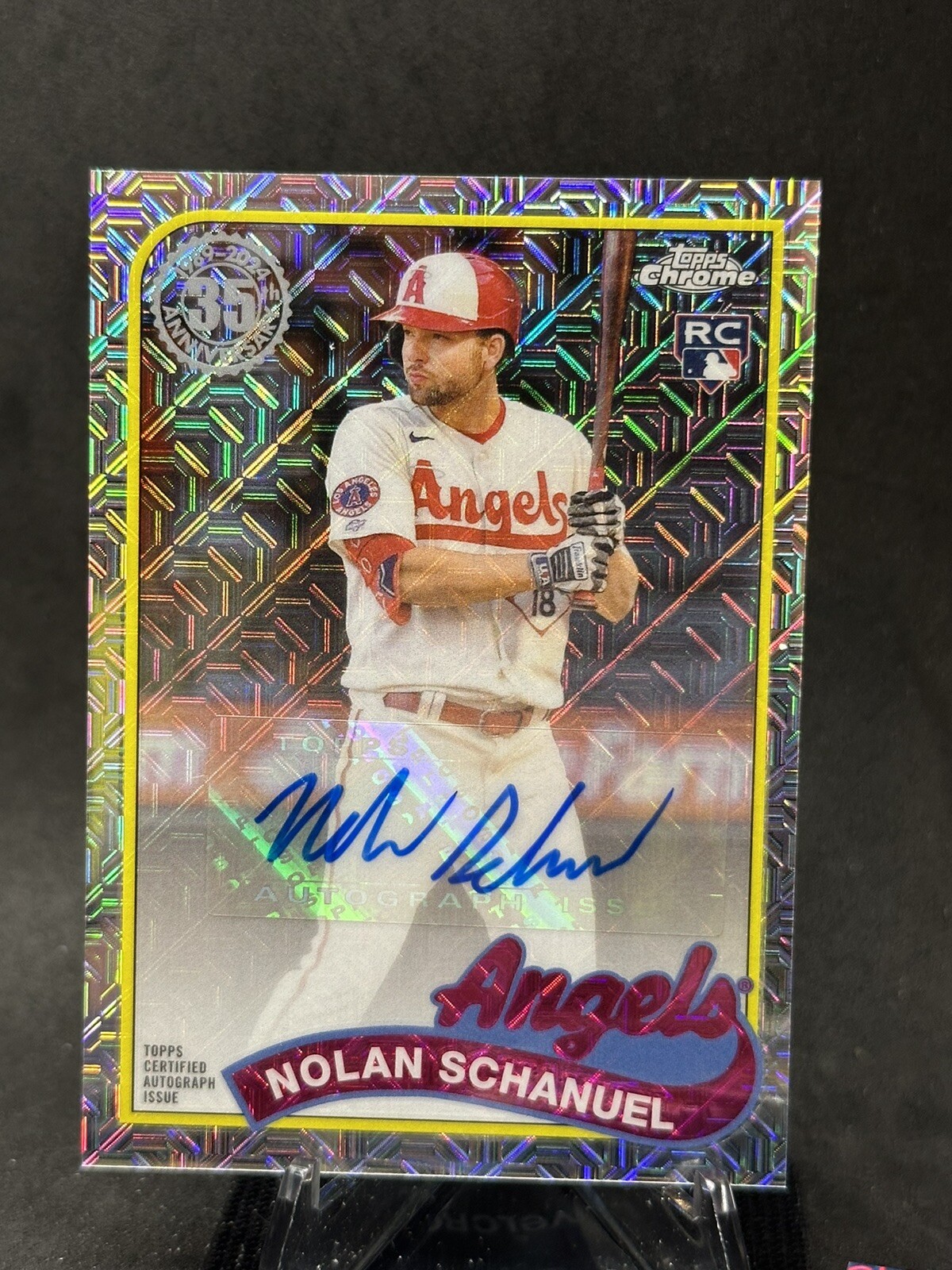 2024 Topps Series 2 Nolan Schanuel RC Silver Pack Mojo Auto Los Angeles Angels