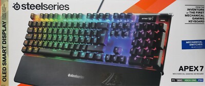 SteelSeries Apex 7 - Mechanische Gaming-Tastatur   OLED Smart Display(QWERTZ)OVP