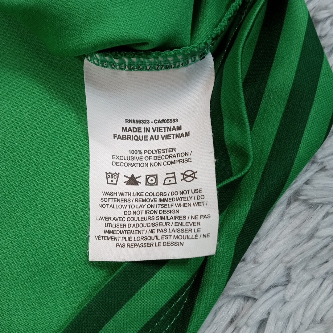 Nike Mens Shirt Golf Green 3XL Polo Striped Swoosh Athletic Casual Comfort