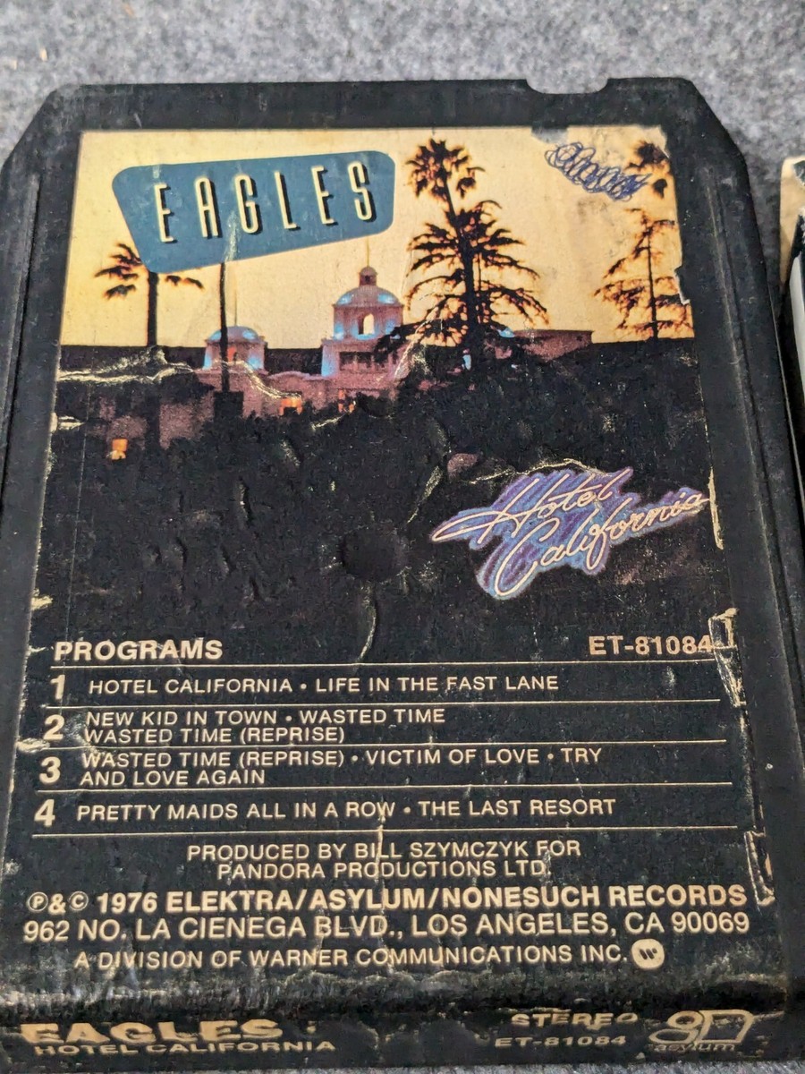 The Eagles, Hotel California (8-Track Tape, 1976, Black Cart) ET
