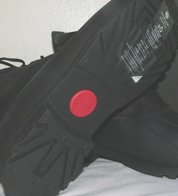 NWOB MENS SIZE 13 BLACK UGG GATSON MID WEATHER WATERPROOF  display picture 1