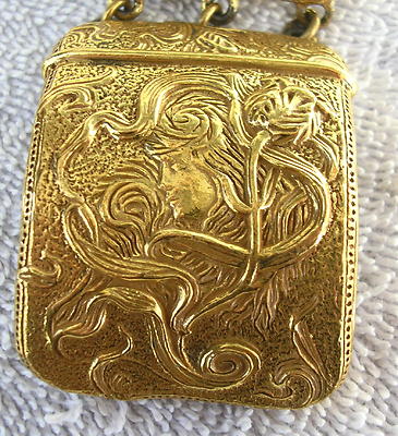 Vintage 1950s LUCIEN PICCARD rose goldtone Bracelet size Art Nouveau  style