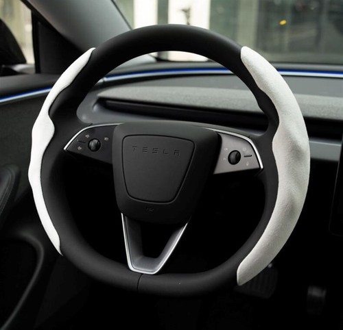 For Tesla Model 3 Highland 2024 Steering Wheel Cover Wrap Protector Accessories - Picture 6 of 14
