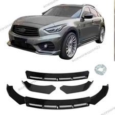 For INFINITI  FX37 FX45 FX50 Front Bumper Lip Splitter Spoiler Glossy Black