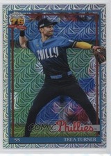 2026 Topps Series 1 1991 Topps Chrome Silver Pack Mojo Trea Turner #91C-33 1i3j