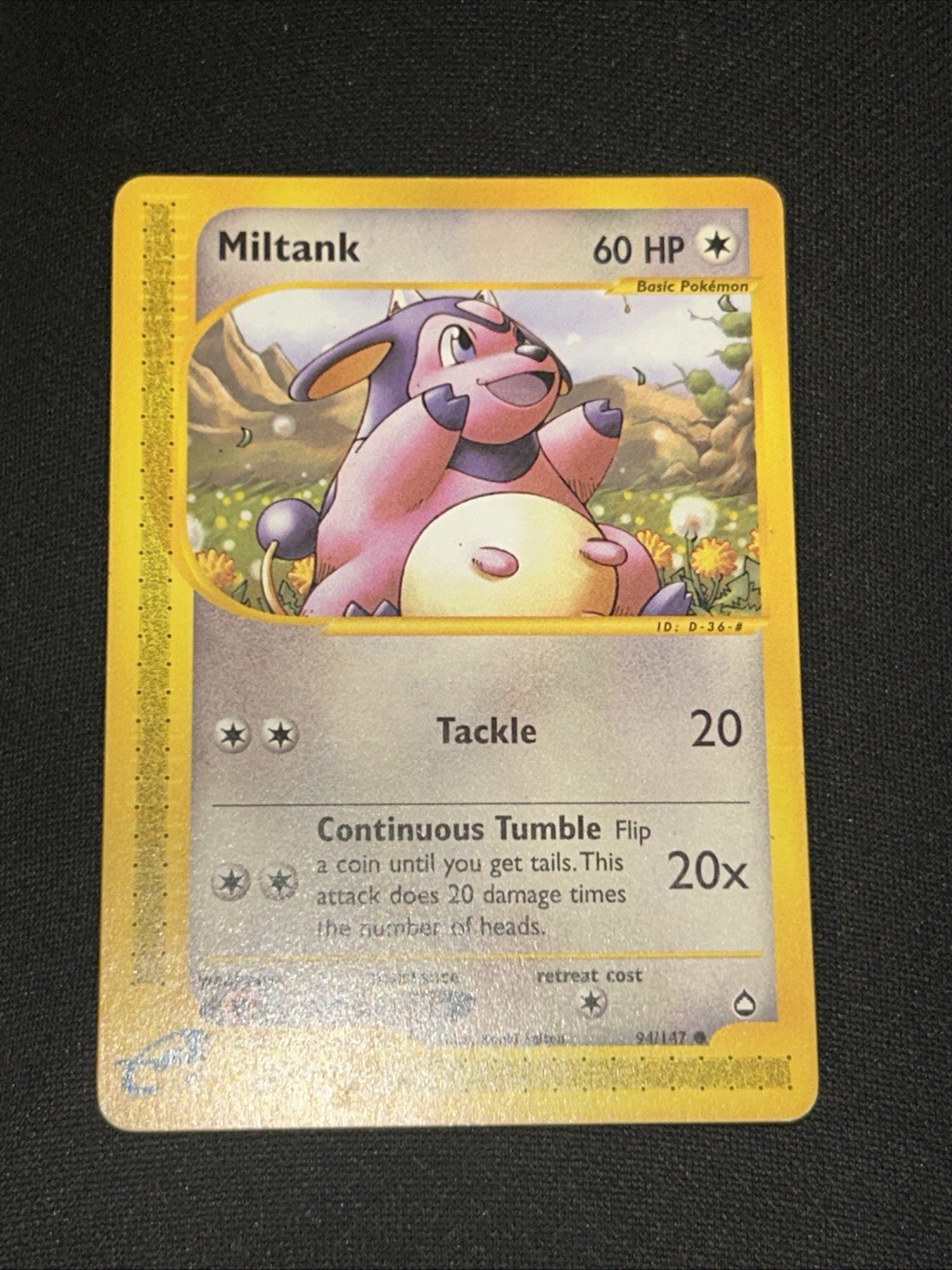 Miltank 094/147 Aquapolis Pokemon Card