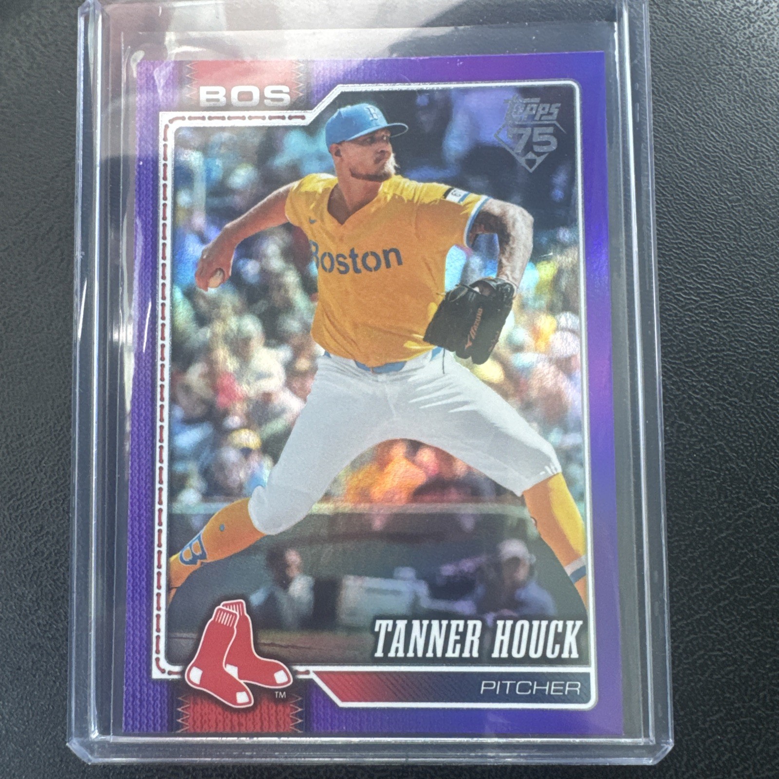 2026 Topps Series 2 Tanner Houck #504 Purple Rainbow Foil /250 Red Sox