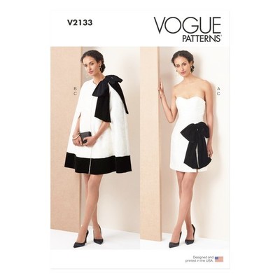 Vogue Schnittmuster V2133 - extravagante Abendkombination - Damen