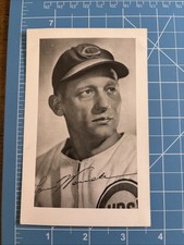 1950s-60s George Brace Postcard of Chicago Cubs Player Lon Warneke
