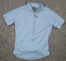 ZOOT S WOMEN’S ½ ZIP LIGHT BLUE CYCLING JERSEY MADE IN U.S.A (OLD STYLE)