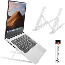 Portable Laptop Stand with Ergonomic Design for 10 to 15.6 Inch Laptops Silver