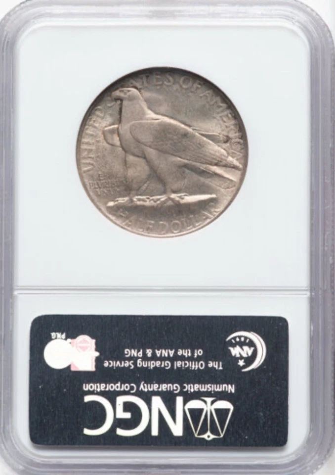 1935 CONNECTICUT SILVER COMMEMORATIVE HALF DOLLAR-NGC MS65-Gem - Image 2 of 2