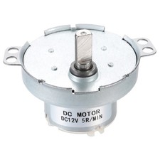 Slow Speed Motor JS-50T D-Shaft Gear Electric Motor, 12V DC 5RPM Motor