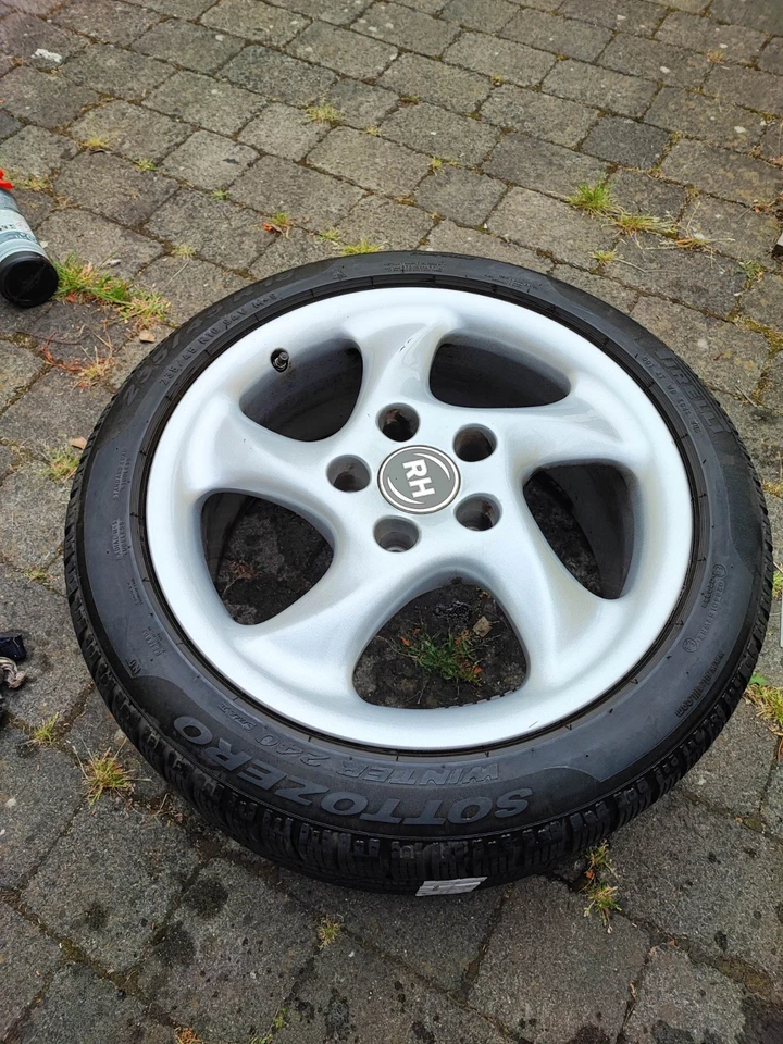 RH Alufelgen 18 Zoll für Porsche Cayman S (Typ 981) – Winterräder / Felgensatz - Bild 4 von 4