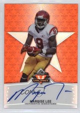 2014 Leaf Valiant Base Auto Orange 41/99 Marqise Lee #BA-ML1 Auto 0o9