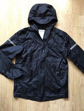 Hema Regen Jacke in Schwarz Gr.158/164-wNeu-Unisex-Windbreaker-Kapuze/2 Taschen
