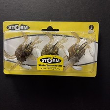 Storm Wildeye Swimming Crab, 3inch 1/2oz. Fiddler Crab. 3 per pack, VMC Hooks.
