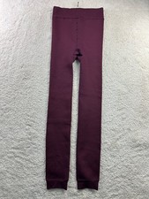 Time and Tru Women's Leggings Burgundy XXL-XXXL Fleece Lined Stretch